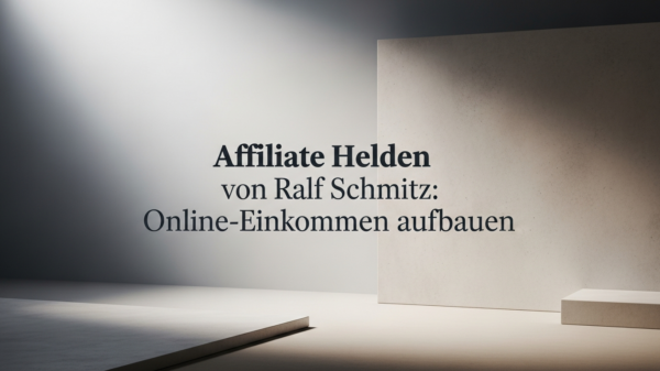 Affiliate Helden von Ralf Schmitz: Online-Einkommen aufbauen