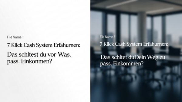 7 Klick Cash System Erfahrungen: Dein Weg zu pass. Einkommen?